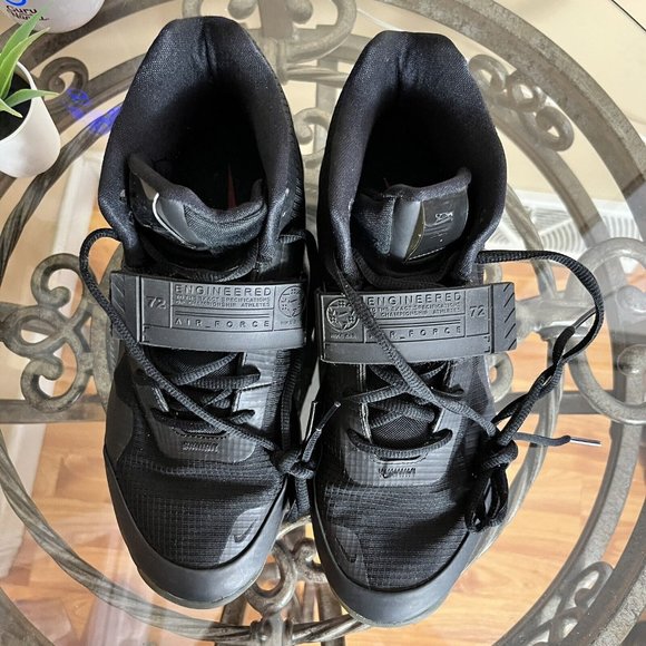 Nike Air Force Max Black Anthracite AR0974-003 Basketball Shoes Sneakers Men 8.5 - Picture 7 of 9